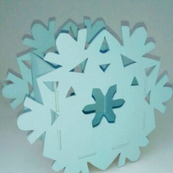 Intra απο ξύλο plywood 3mm-4mm πάχος – ξύλο Ξύλινης θήκης μολυβιού για νιφάδες χιονιού 40x40 cm INTRAVECTRY-MY556271 - Image 1