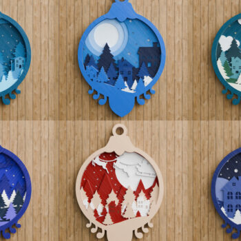 Intra απο ξύλο plywood 3mm-4mm πάχος Χριστουγεννιάτικο Στολίδι Multilayer Δίασταση 20x30 cm INTRAFABR-107524441 - Image 1