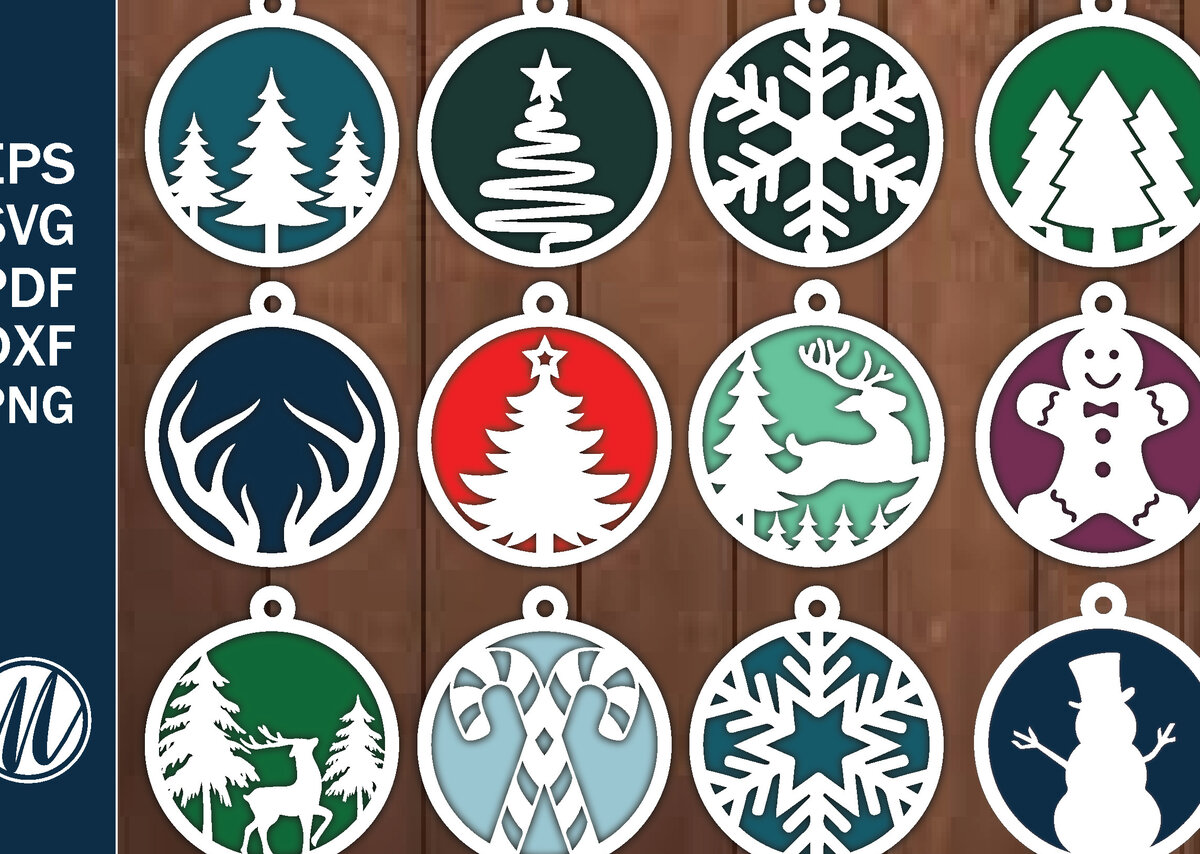 Intra απο ξύλο plywood 3mm-4mm πάχος ΧΡΙΣΤΟΥΓΕΝΝΙΑΤΙΚΑ ΣΤΟΛΙΔΙΑ κοπής με λέιζερ Δίασταση 8x8 cm INTRAFABR-74199519