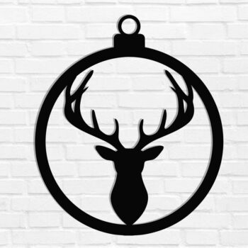 Intra απο ξύλο plywood 3mm-4mm πάχος Χριστουγεννιάτικα στολίδια Δίασταση 8x8 cm INTRAFABR-110341600 - Image 1