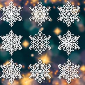 Intra απο ξύλο plywood 3mm-4mm πάχος Χριστουγεννιάτικα στολίδια νιφάδας χιονιού 75 Δίασταση 8x8 cm INTRAFABR-77831746