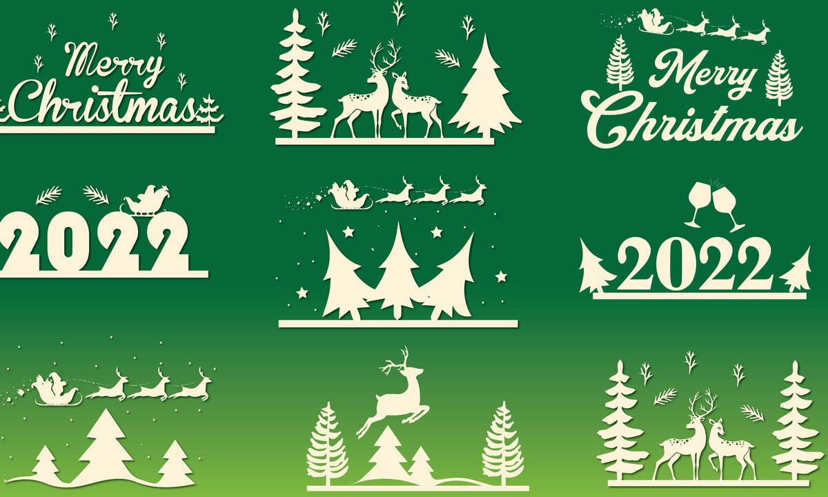 Intra απο ξύλο plywood 3mm-4mm πάχος Δέσμη χριστουγεννιάτικου χαρτιού κοπής Δίασταση 30x20 cm INTRAFABR-20623226