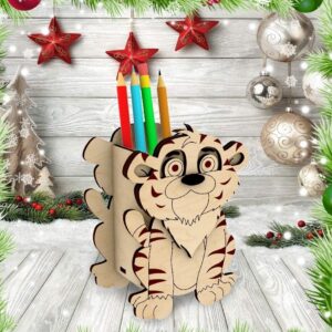 Intra απο ξύλο plywood 3mm-4mm πάχος – Μολυβοθήκη Tiger για Επιτραπέζιο ξύλο 3mm 4mm 30x35 cm INTRAVECTRY-MY558464