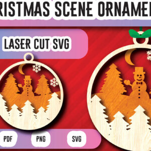 Intra απο ξύλο plywood 3mm-4mm πάχος Χριστουγεννιάτικα στολίδια σκηνής με λέιζερ Δίασταση 8x8 cm INTRAFABR-104752743