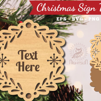 Intra απο ξύλο plywood 3mm-4mm πάχος Πρότυπο Χριστουγεννιάτικων πινακίδων 7 Δίασταση 15x15 cm INTRAFABR-113202833 - Image 1