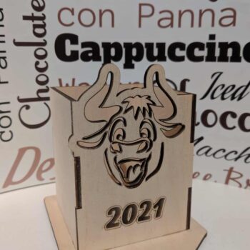 Intra απο ξύλο plywood 3mm-4mm πάχος – Ξύλινη θήκη για στυλό ταύρου για ξύλο γραφείου 12x15 cm INTRAVECTRY-MY558477 - Image 1