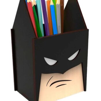 Intra απο ξύλο plywood 3mm-4mm πάχος – ξύλο Batman Superhero Pencil Box for Kids 30x30 cm INTRAVECTRY-MY558494 - Image 1