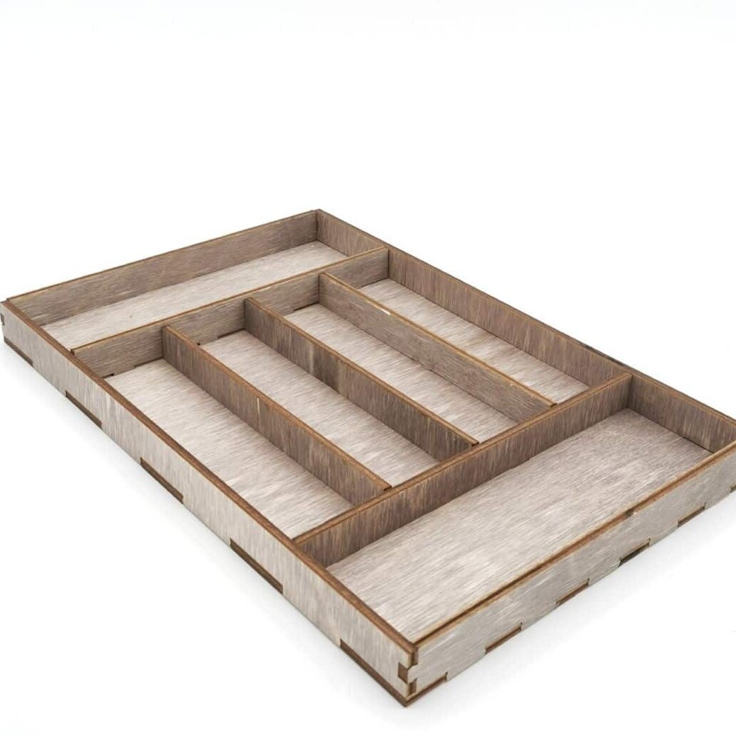 Intra απο ξύλο plywood 3mm-4mm πάχος – Rectangle Divided Serving Tray File 15x15 cm INTRAVECTRY-MY559109