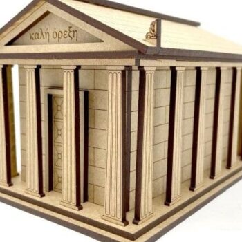 Intra απο ξύλο plywood 3mm-4mm πάχος – ξύλο Mini Parthenon 3D Wood Model 25x25 cm INTRAVECTRY-MY561575 - Image 1