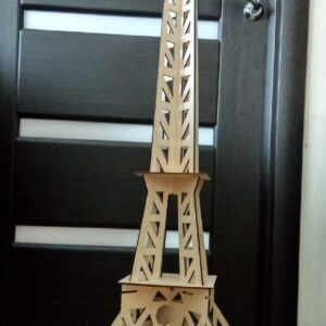 Intra απο ξύλο plywood 3mm-4mm πάχος – Μινιατούρα Ξύλινο ξύλο Μοντέλου Πύργου του Άιφελ 40x45 cm INTRAVECTRY-MY556339