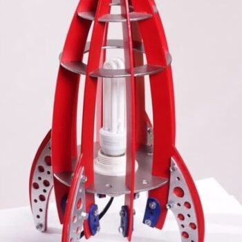 Intra απο ξύλο plywood 3mm-4mm πάχος – ξύλο φωτός νύχτας διαστημικού πυραύλου 15x20 cm INTRAVECTRY-MY560310 - Image 1