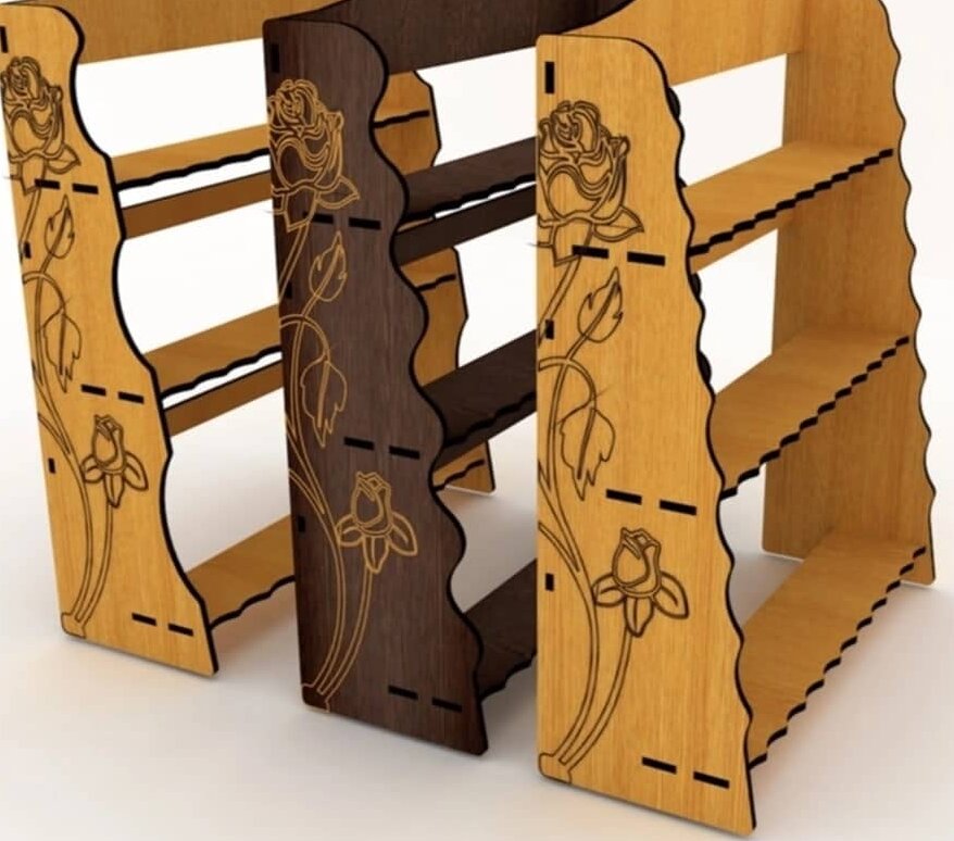 Intra απο ξύλο plywood 3mm-4mm πάχος – ξύλο ραφιού 3 επιπέδων κόντρα πλακέ 15x20 cm INTRAVECTRY-MY561464