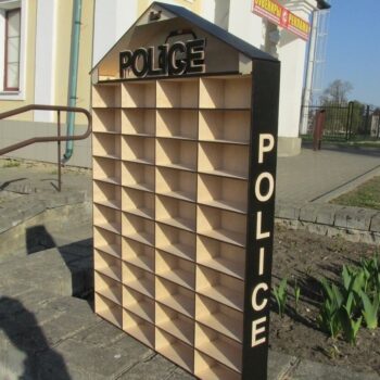 Intra απο ξύλο plywood 3mm-4mm πάχος – Ξύλινη θήκη για παπούτσια δέκα επιπέδων 25x25 cm INTRAVECTRY-MY556362 - Image 1