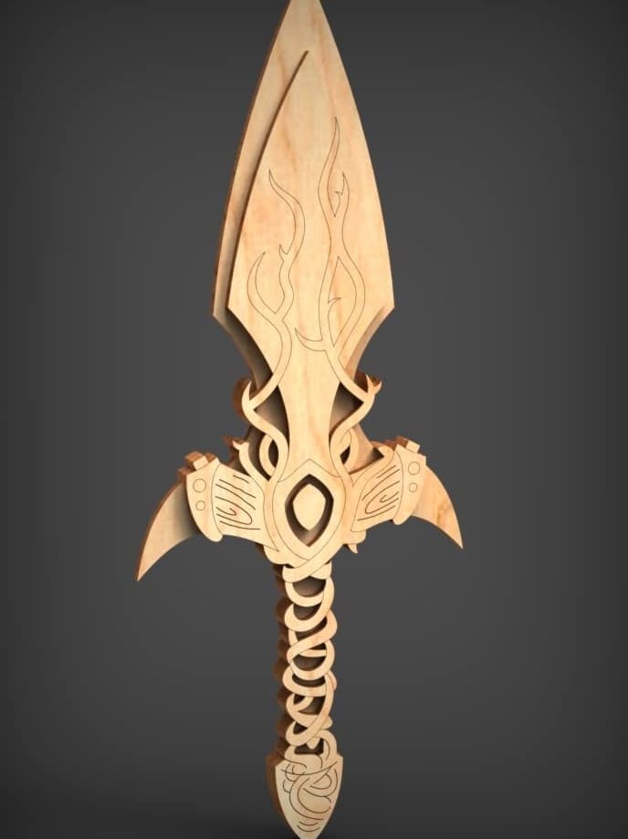 Intra απο ξύλο plywood 3mm-4mm πάχος – Ξύλινο ξύλο σπαθιού 25x30 cm INTRAVECTRY-MY561580