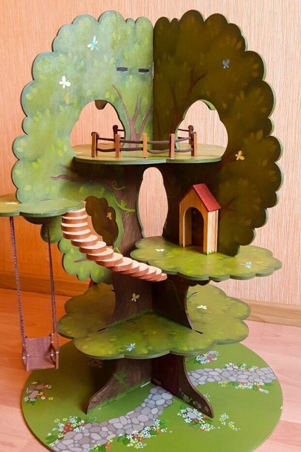 Intra απο ξύλο plywood 3mm-4mm πάχος – Επιτραπέζιο παιχνίδι Everdell Wooden Ever Tree File 20x25 cm INTRAVECTRY-MY560489