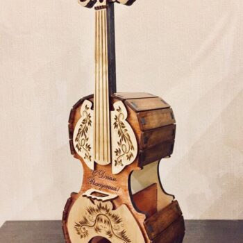 Intra απο ξύλο plywood 3mm-4mm πάχος – ξύλο Ξύλινου Βιολιού Tea Bag House 40x45 cm INTRAVECTRY-MY560375 - Image 1