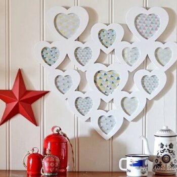 Intra απο ξύλο plywood 3mm-4mm πάχος – ξύλο κορνίζας φωτογραφιών κολάζ Love Heart 25x30 cm INTRAVECTRY-MY558667 - Image 1