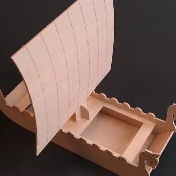 Intra απο ξύλο plywood 3mm-4mm πάχος – Βάρκα Viking MDF 50x60 cm INTRAVECTRY-MY561583 - Image 1