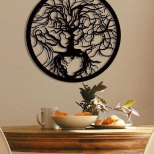 Intra απο ξύλο plywood 3mm-4mm πάχος – ξύλο μεταλλικού τοίχου Tree Of Life 10x10 cm INTRAVECTRY-MY556537