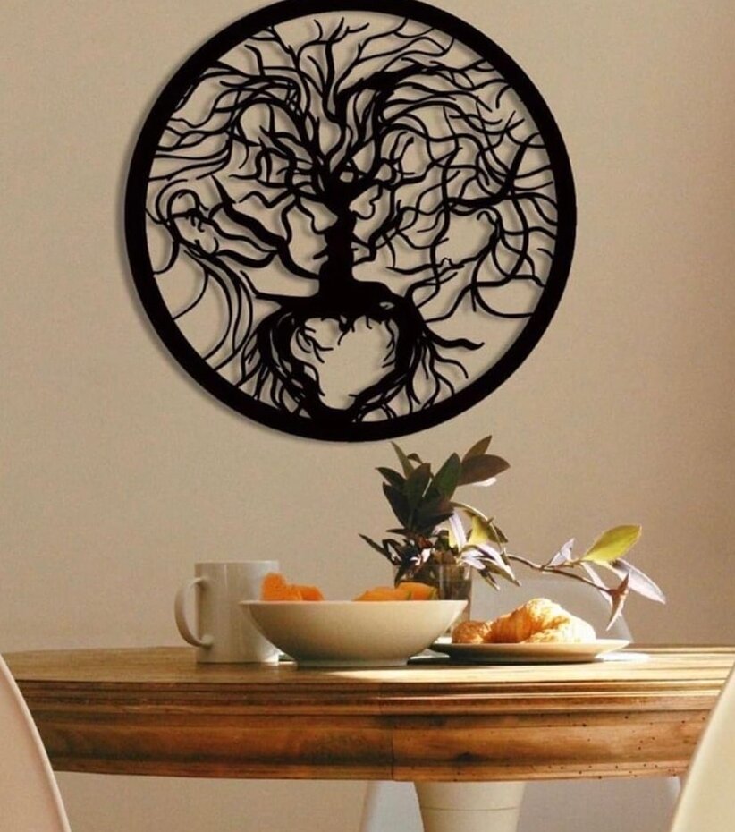 Intra απο ξύλο plywood 3mm-4mm πάχος – ξύλο μεταλλικού τοίχου Tree Of Life 30x35 cm INTRAVECTRY-MY560891