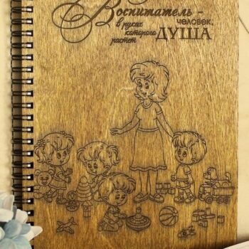 Intra απο ξύλο plywood 3mm-4mm πάχος – Εξώφυλλο σημειωματάριου για ξύλο χαρακτικής με λέιζερ Educator 15x15 cm INTRAVECTRY-MY561469 - Image 1