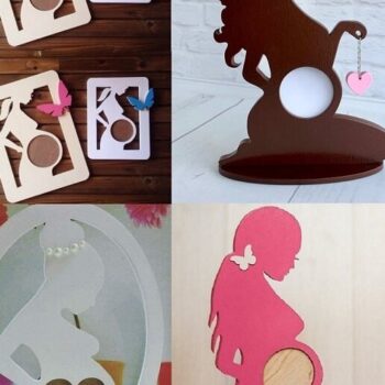 Intra απο ξύλο plywood 3mm-4mm πάχος – Baby Scan Photo Frames File 30x35 cm INTRAVECTRY-MY556549 - Image 1