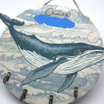 Intra απο ξύλο plywood 3mm-4mm πάχος – Εγχάρακτο ξύλο Ξύλινων Γάντζων με κλειδί Φάλαινας 40x40 cm INTRAVECTRY-MY557606 - Image 1