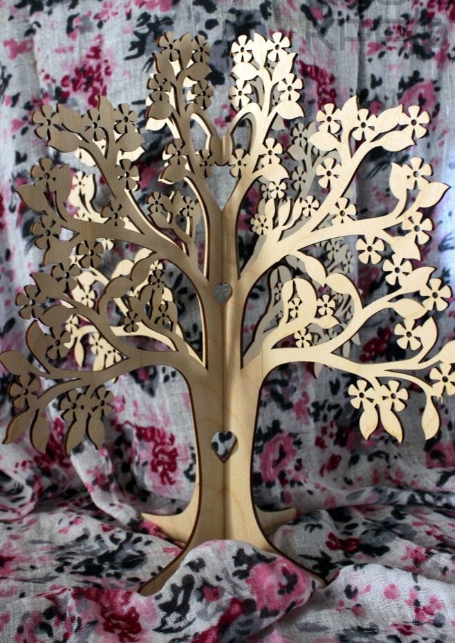 Intra απο ξύλο plywood 3mm-4mm πάχος – Στάση κοσμημάτων Cherry Tree 25x30 cm INTRAVECTRY-MY556961