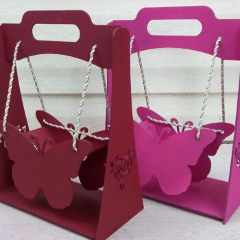 Intra απο ξύλο plywood 3mm-4mm πάχος – Κούνια πεταλούδας 40x40 cm INTRAVECTRY-MY556598 - Image 1