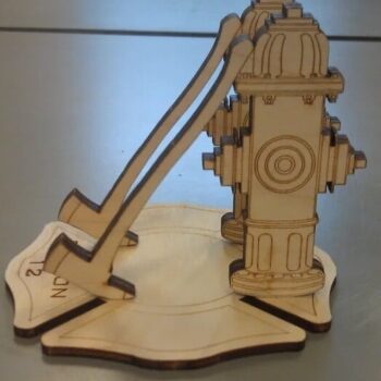 Intra απο ξύλο plywood 3mm-4mm πάχος – Κινητή βάση Fire Hydrant 10x10 cm INTRAVECTRY-MY558537 - Image 1