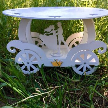 Intra απο ξύλο plywood 3mm-4mm πάχος – Στάση κέικ άμαξα με ζευγάρι 30x30 cm INTRAVECTRY-MY556621 - Image 1