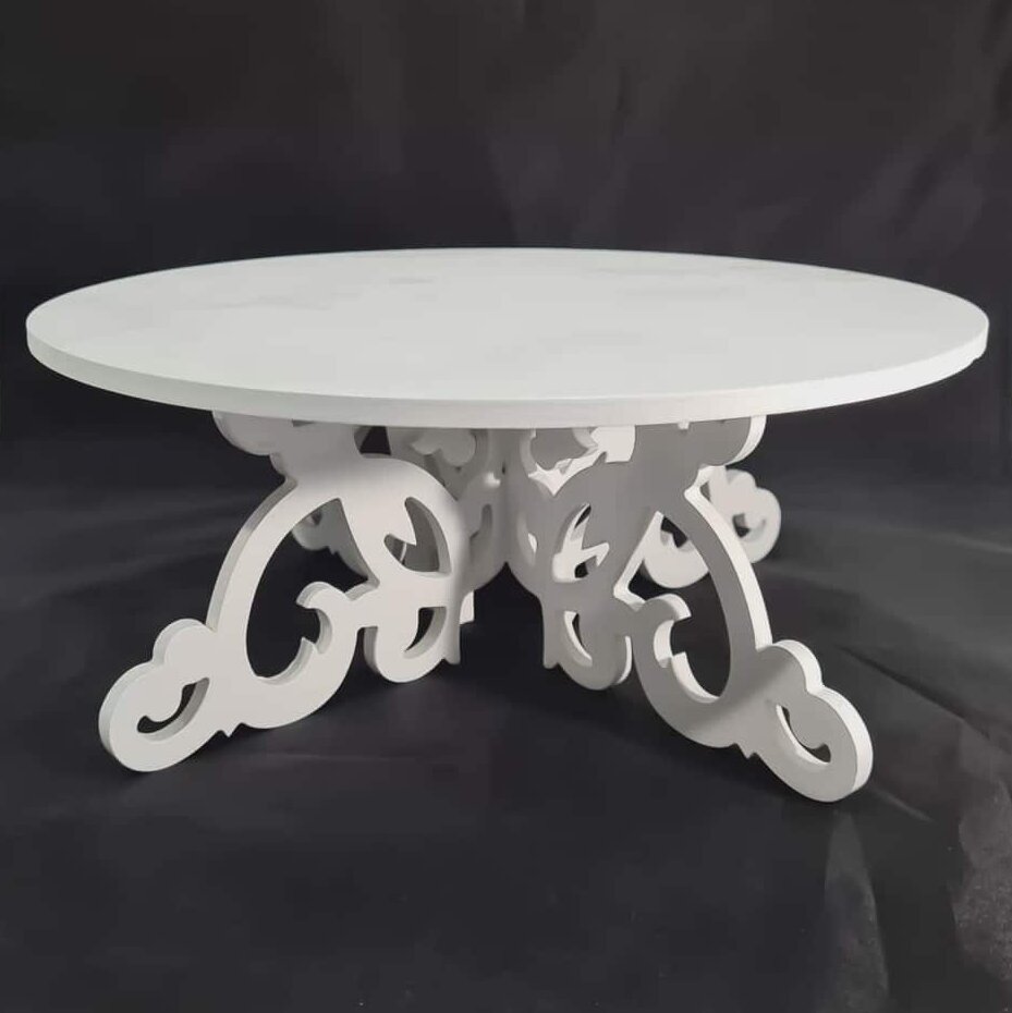 Intra απο ξύλο plywood 3mm-4mm πάχος – Στάση τούρτας με μοτίβο για γάμο 45x50 cm INTRAVECTRY-MY556622