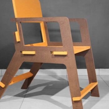 Intra απο ξύλο plywood 3mm-4mm πάχος – Ξύλινη καρέκλα Kuka 25x25 cm INTRAVECTRY-MY556735 - Image 3
