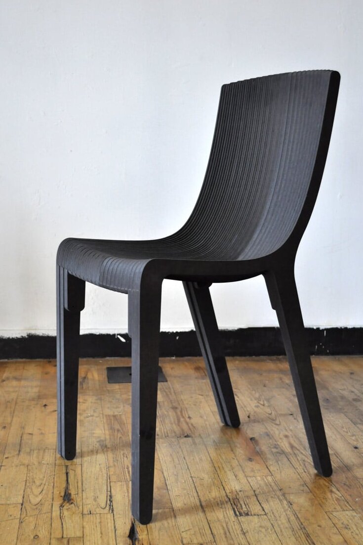 Intra απο ξύλο plywood 3mm-4mm πάχος – Παραμετρική πολυεπίπεδη καρέκλα 30x35 cm INTRAVECTRY-MY556644