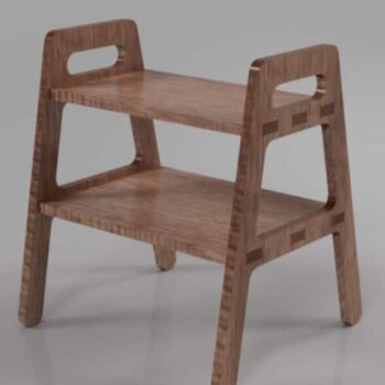 Intra απο ξύλο plywood 3mm-4mm πάχος – Ξύλινο σκαμπό βηματισμού 30x30 cm INTRAVECTRY-MY556662 - Image 1