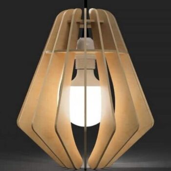 Intra απο ξύλο plywood 3mm-4mm πάχος – Ξύλινο Κρεμαστό Φωτιστικό 4mm 30x35 cm INTRAVECTRY-MY557993 - Image 1