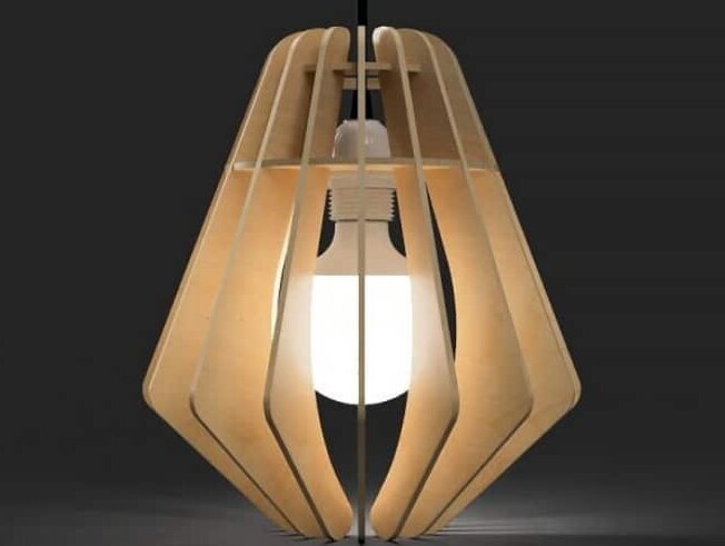 Intra απο ξύλο plywood 3mm-4mm πάχος – Ξύλινο Κρεμαστό Φωτιστικό 4mm 12x15 cm INTRAVECTRY-MY557956