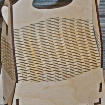 Intra απο ξύλο plywood 3mm-4mm πάχος – Ξύλινη τσάντα ζωντανού μεντεσέ 15x20 cm INTRAVECTRY-MY556700 - Image 1