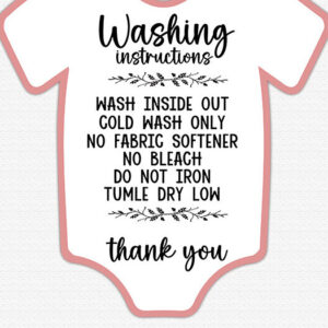 Intra απο ξύλο plywood 3mm-4mm πάχος – Οδηγίες πλυσίματος Baby Onesies PNG Δίασταση  20x20 cm INTRAFABR-85650659