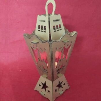 Intra απο ξύλο plywood 3mm-4mm πάχος – Παλαιό ξύλο φαναριού Ramadan Kareem 30x35 cm INTRAVECTRY-MY557926 - Image 1