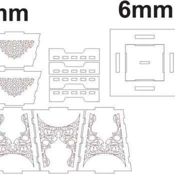 Intra απο ξύλο plywood 3mm-4mm πάχος – ξύλο φαναριού μετάλλιο του Ramadan 25x30 cm INTRAVECTRY-MY557927 - Image 4