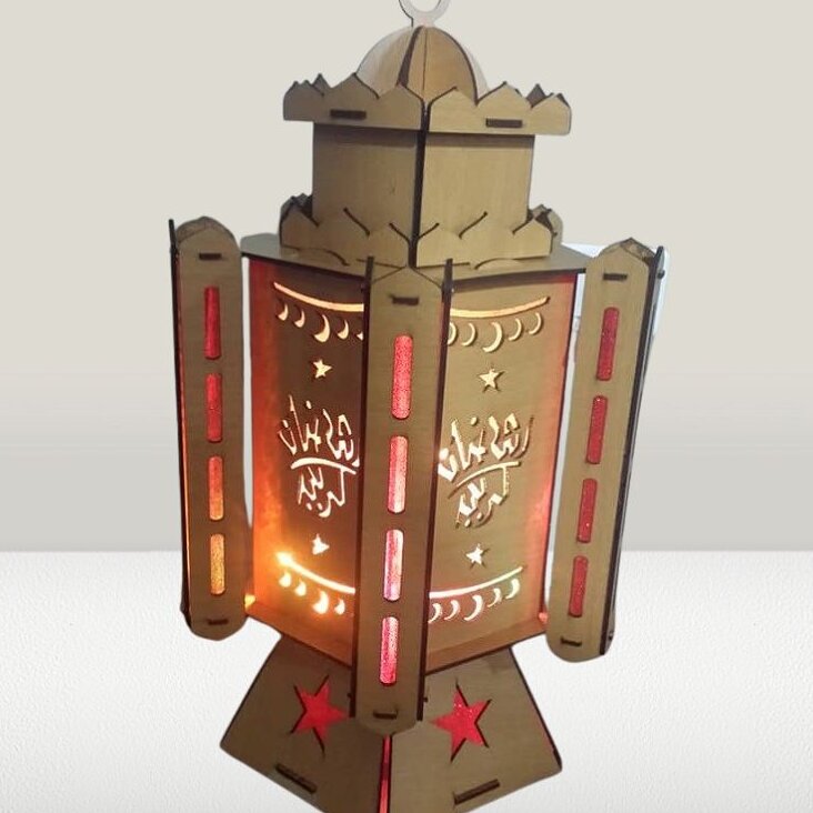 Intra απο ξύλο plywood 3mm-4mm πάχος – ξύλο Αιγυπτιακού Φανούς Ραμαζάνι 40x45 cm INTRAVECTRY-MY557931