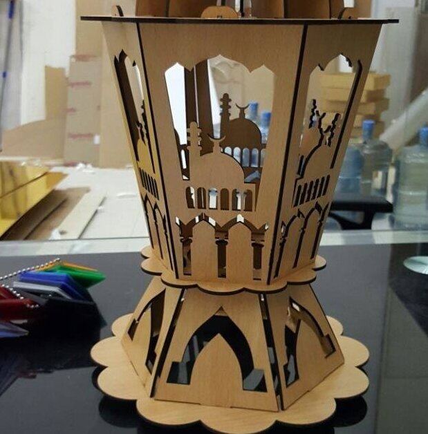 Intra απο ξύλο plywood 3mm-4mm πάχος – Ξύλινη Φανούρα Φαναριού Ραμαζάνι 40x45 cm INTRAVECTRY-MY557934