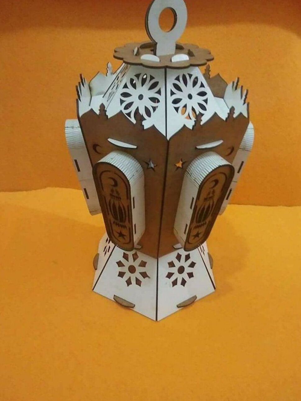 Intra απο ξύλο plywood 3mm-4mm πάχος – Ραμαζάνι Φανού Ξύλινο Φωτιστικό Νυχτερινό Φωτιστικό Επιτραπέζιο Φωτιστικό 35x40 cm INTRAVECTRY-MY557936