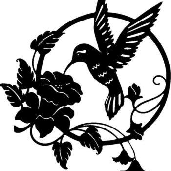 Intra απο ξύλο plywood 3mm-4mm πάχος – ξύλο τέχνης τοίχου με λουλούδια Hummingbird 25x30 cm INTRAVECTRY-MY557199 - Image 2