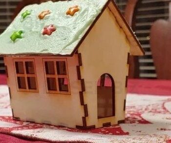 Intra απο ξύλο plywood 3mm-4mm πάχος – ξύλο Ξύλινου Μίνι Σπίτι 30x30 cm INTRAVECTRY-MY557426 - Image 1