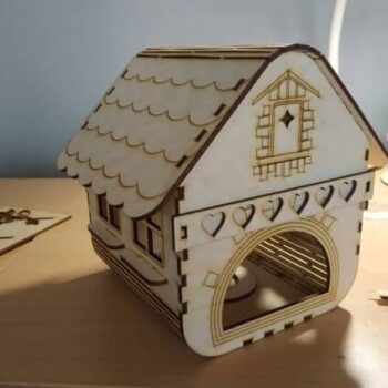 Intra απο ξύλο plywood 3mm-4mm πάχος – Ξύλινο Σπίτι Παιχνιδιού 4mm Λίμα 12x15 cm INTRAVECTRY-MY557436 - Image 2