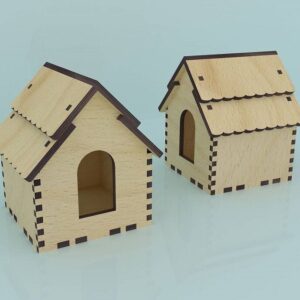 Intra απο ξύλο plywood 3mm-4mm πάχος – Σπίτι με Λίμα Ψαροκόκαλο Στέγης 4mm 40x40 cm INTRAVECTRY-MY557438