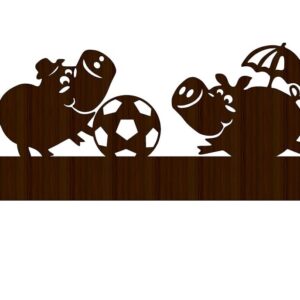 Intra απο ξύλο plywood 3mm-4mm πάχος – Γουρούνια Ξύλινο ξύλο κλειδοθήκης 15x20 cm INTRAVECTRY-MY557567