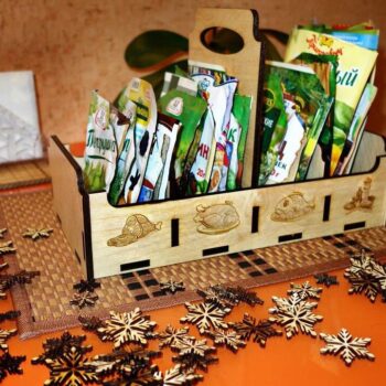 Intra απο ξύλο plywood 3mm-4mm πάχος – File Box Spice Box Organizer Packet Sauce Plywood 20x25 cm INTRAVECTRY-MY557841 - Image 3